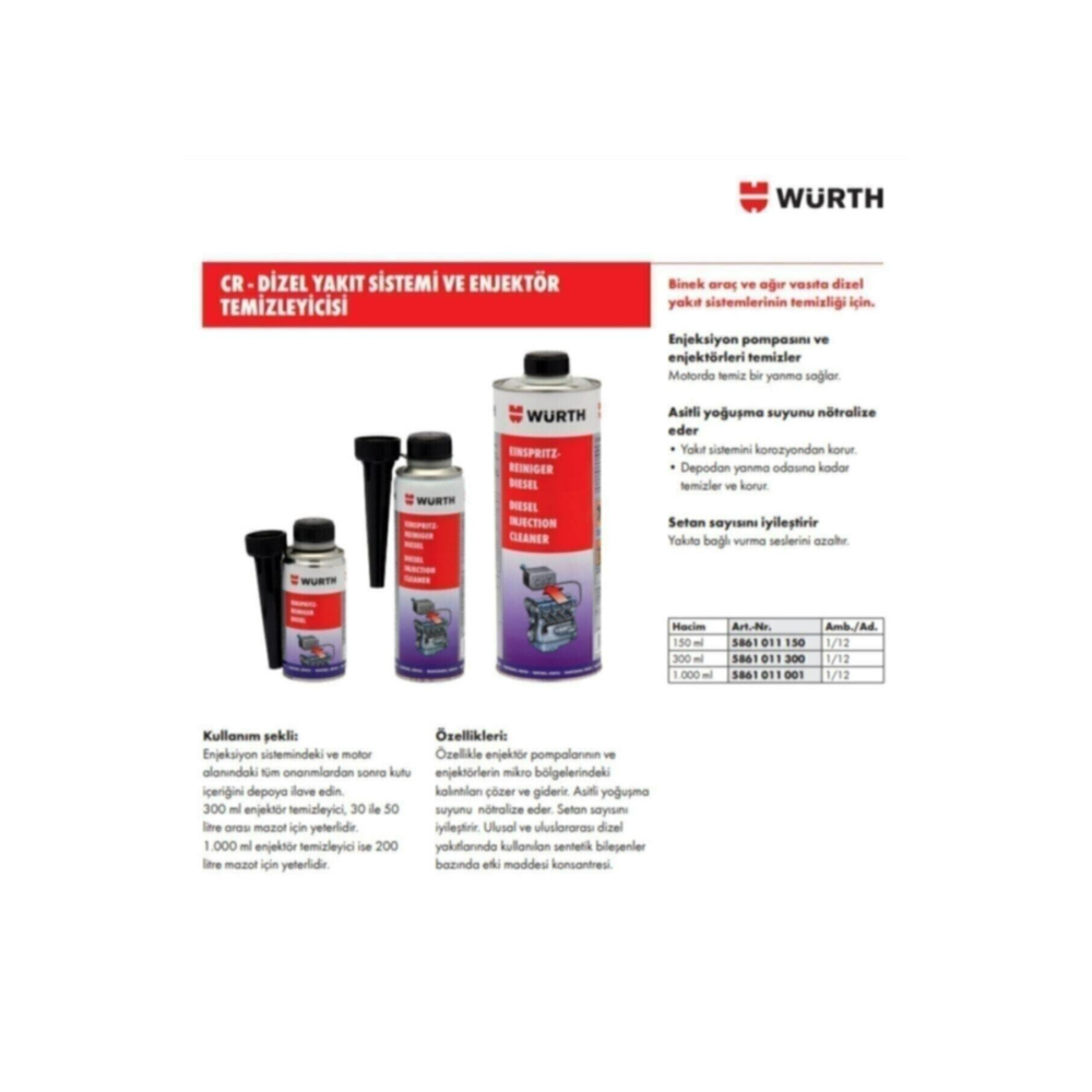 Skt: 2025 Yeni Seri Vuruntuyu Ve Enjektördeki Kalıntıyı Yok Eden Enjektör Temizleyici 300 ml