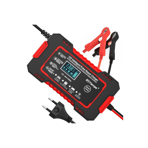 12v 6a Akıllı Araba Motosiklet Lcd Ekran Araç Akü Onarım Hızlı Şarj Cihazı Islak Kuru Jel Kurşunasit