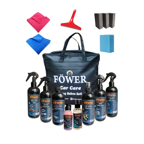 16'lı Oto Bakım Seti Çantalı Full Araba Yıkama Seti Araç Efsane Temizlik Seti Premium Quality