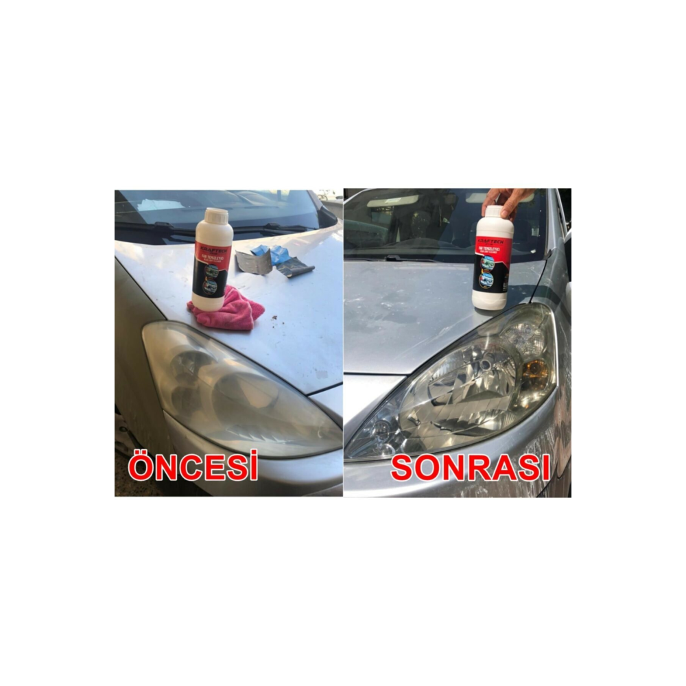 Buharlı Araba Far Temizleme Far Parlatma Seti 12 Volt