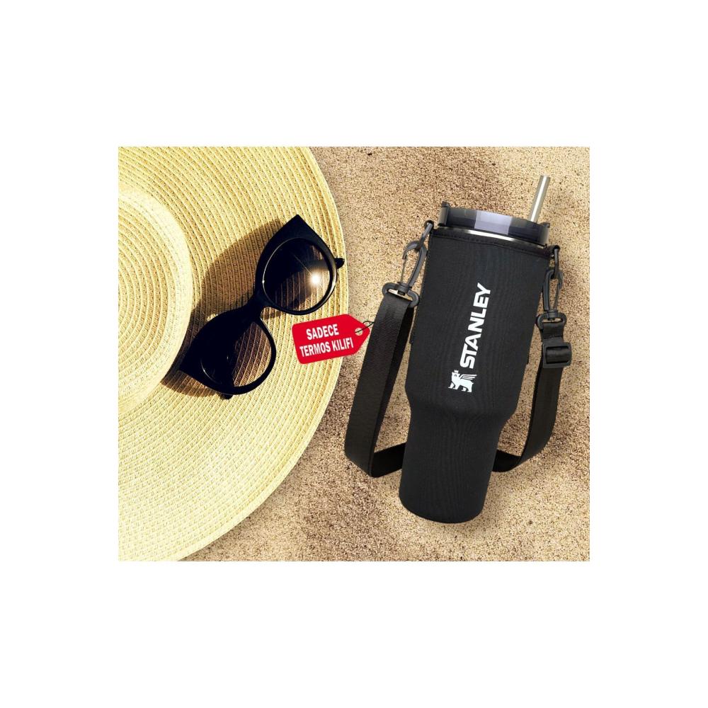 Neopren Termos Kılıfı 1,18 Lt Quencher Pipetli Kulplu