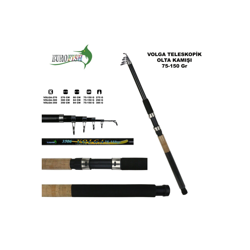 Volga Fiber Olta Kamışı-350 cm