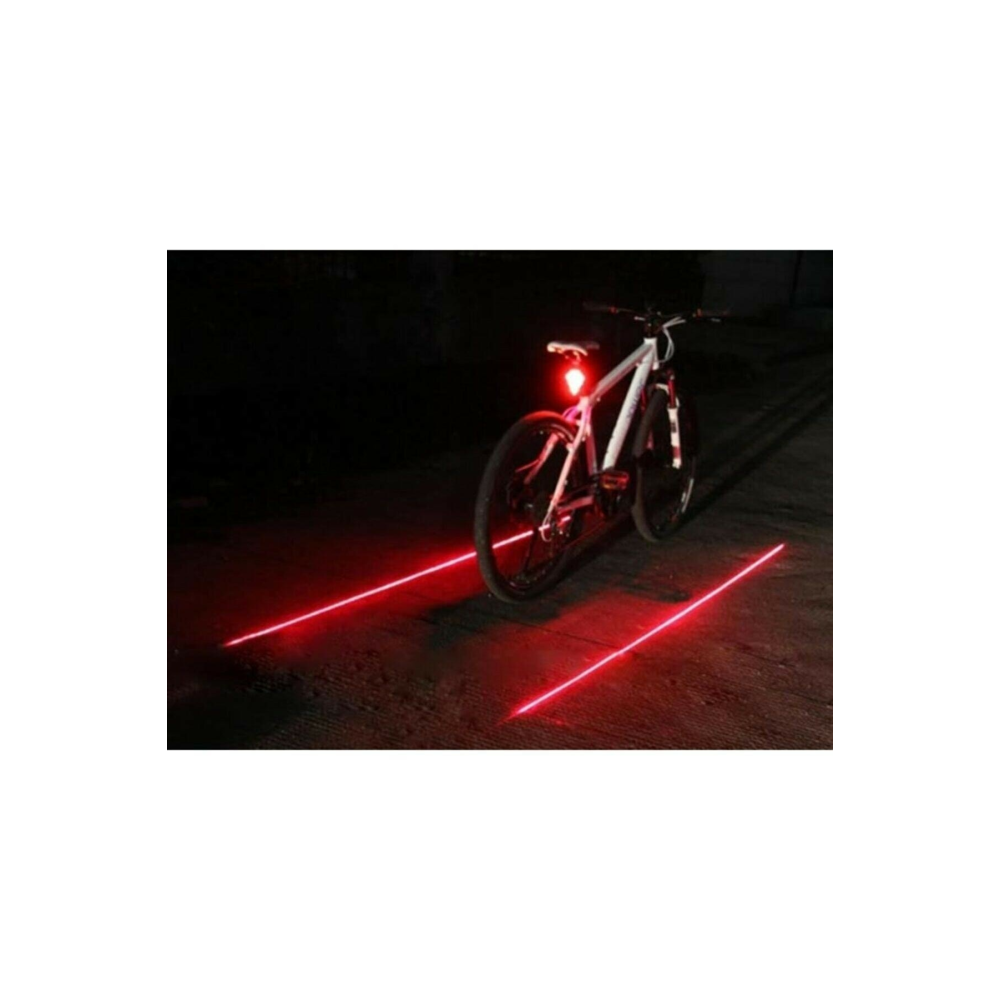 Bisiklet Lazer Güvenlik Şeriti Led Stop Lambası 7 Fonksiyon 5 Led