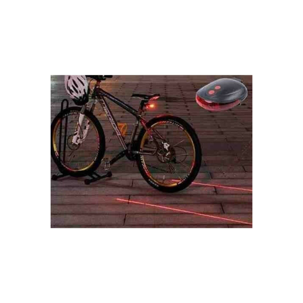 Bisiklet Lazer Güvenlik Şeriti Led Stop Lambası 7 Fonksiyon 5 Led