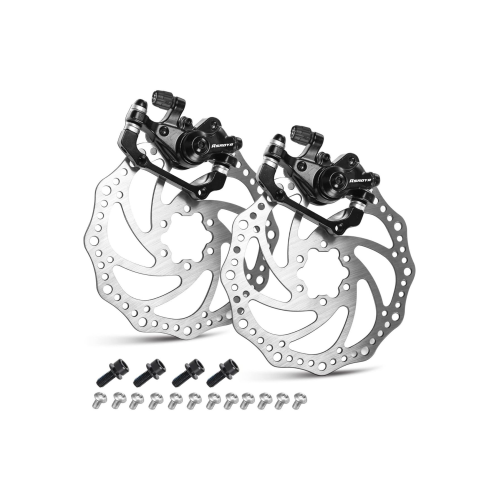 Bisiklet Mekanik Disk Fren Kaliper Seti Kaliper Rotor 160mm 6 Vidalı Balatalı