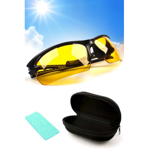 Prime Rüzgar Korumalı Uv400 Anti Far Gece Görüş Gözlüğü Motosiklet Ve Bisiklet Gözlüğü Plaj Gözlüğü