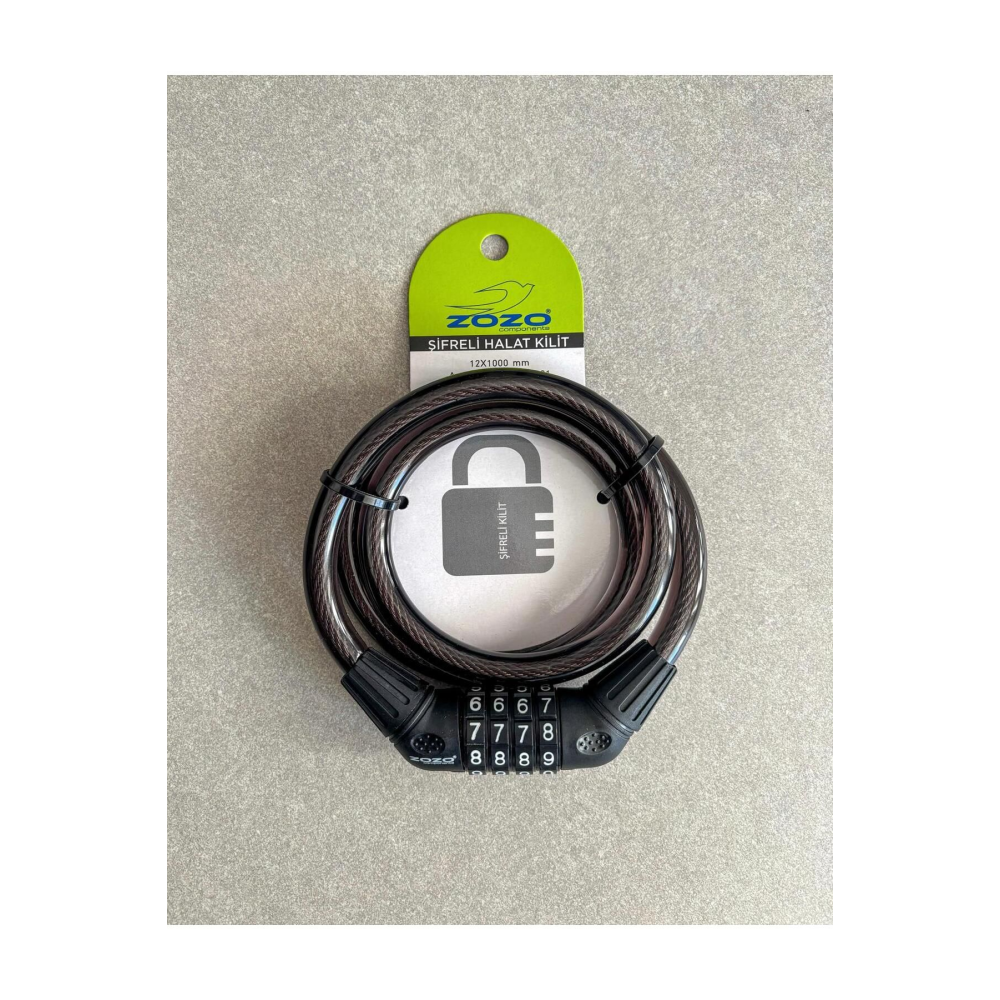 Şifreli Bisiklet Kilidi 12x1000 Mm