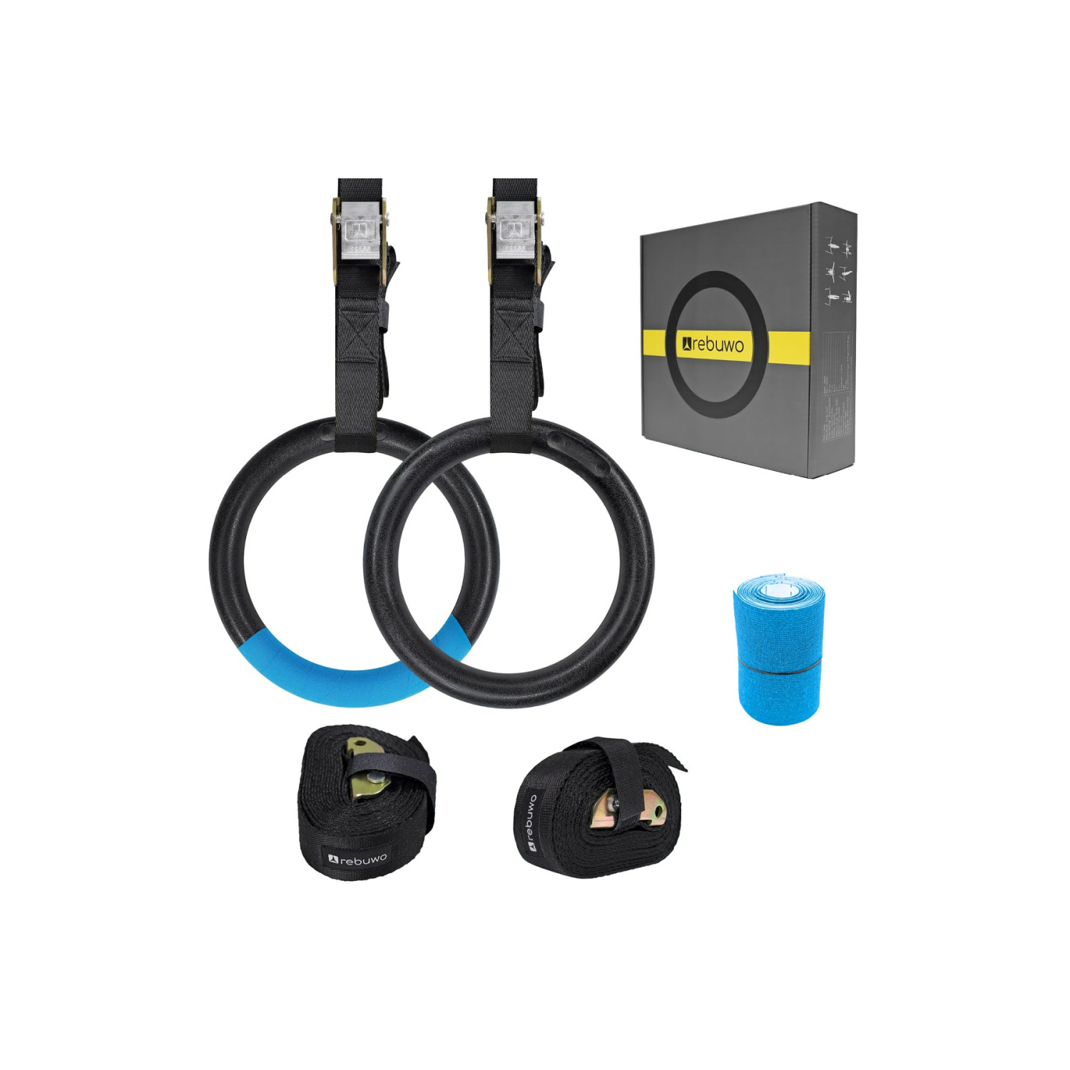 Jimnastik Halkası Gym Ring Barfiks Halkası Siyah