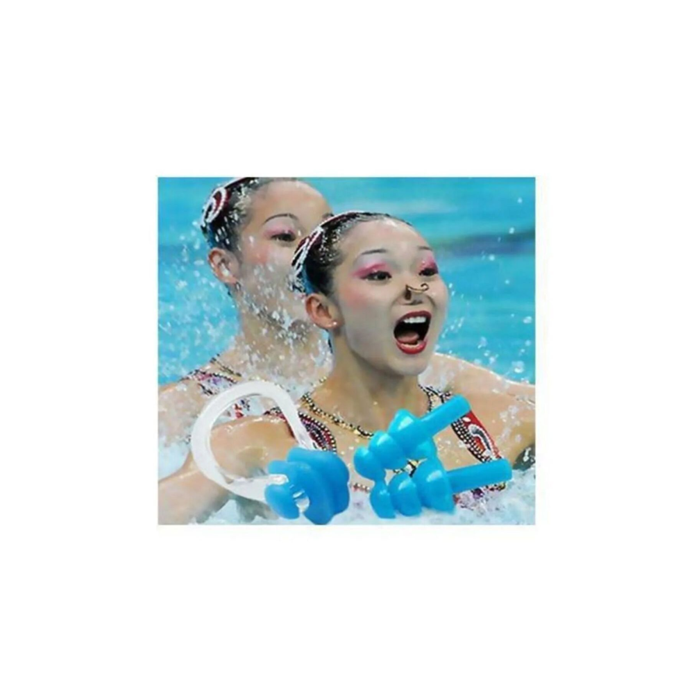 Havuz Deniz Kulak Ve Burun Tıkayıcı Seti Su Kaçma Önleyici Yıkanabilen Tekrar Kullanabilen Tıkayıcı