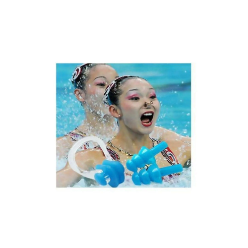 Havuz Deniz Kulak Ve Burun Tıkayıcı Seti Su Kaçma Önleyici Yıkanabilen Tekrar Kullanabilen Tıkayıcı