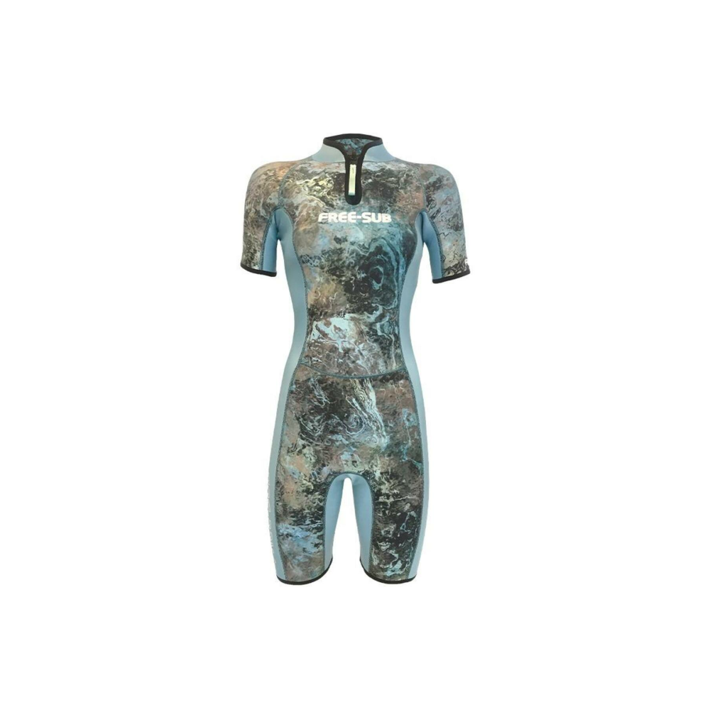 2mm Dreams Garden Kadın Shorty (KISA) Sörf, Scuba Tüplü Dalış Elbisesi Wetsuit