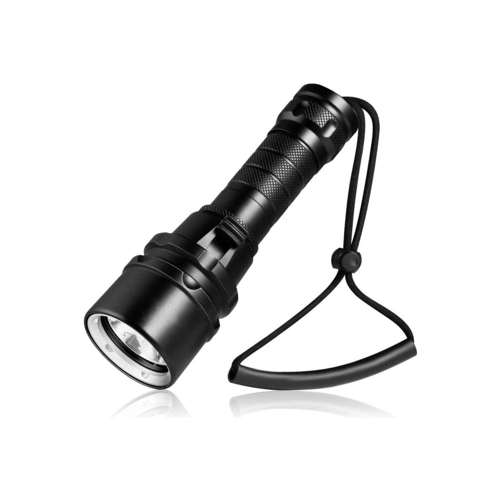 Şarjlı Profesyonel Su Altı Dalış Feneri Yüksek Aydınlatma Su Geçirmez Aluminyum Kasa 2000ma