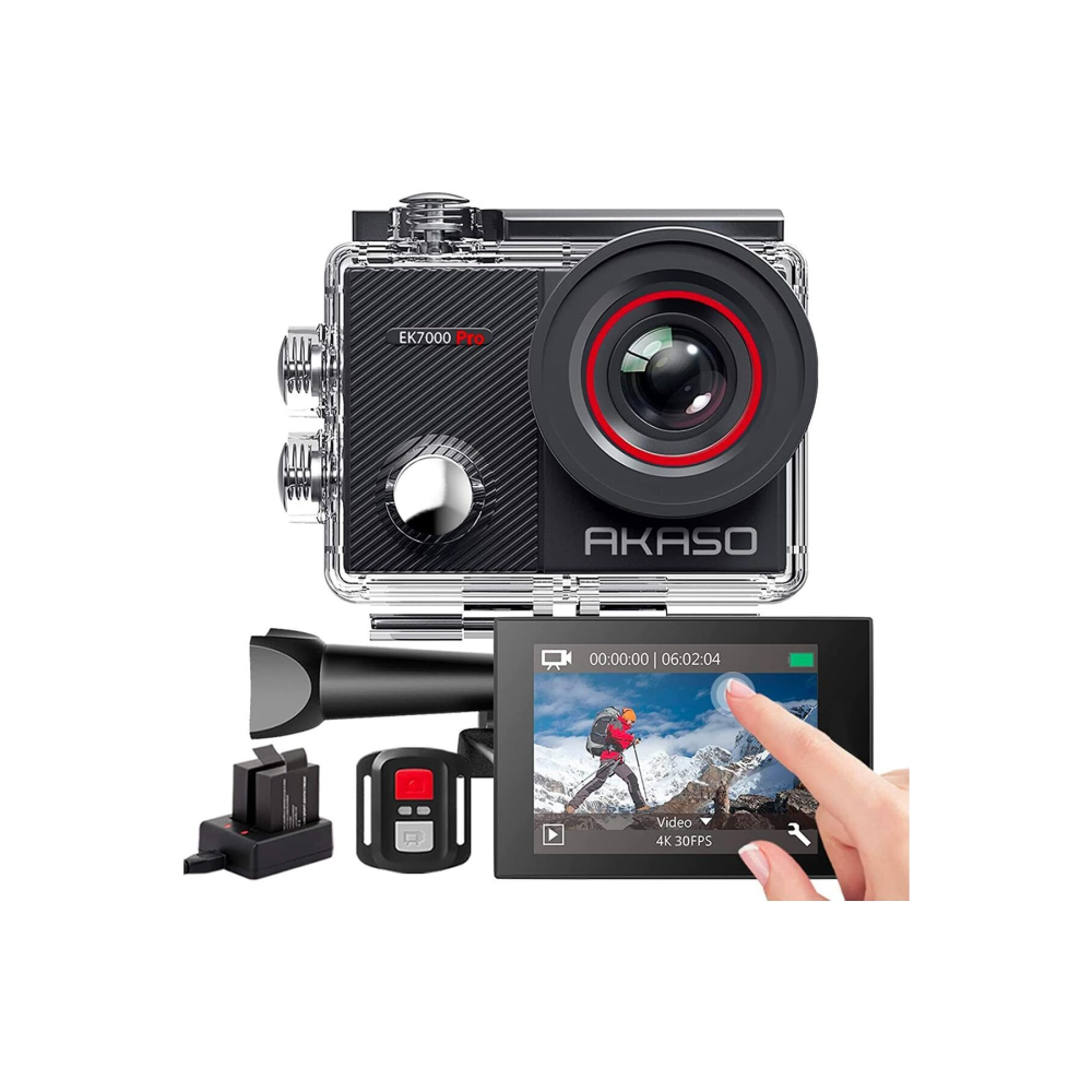 Aksiyon Kamerası 4K 20MP WiFi 40M Su Altı Kamerası Su Geçirmez Ultra HD Dokunmatik