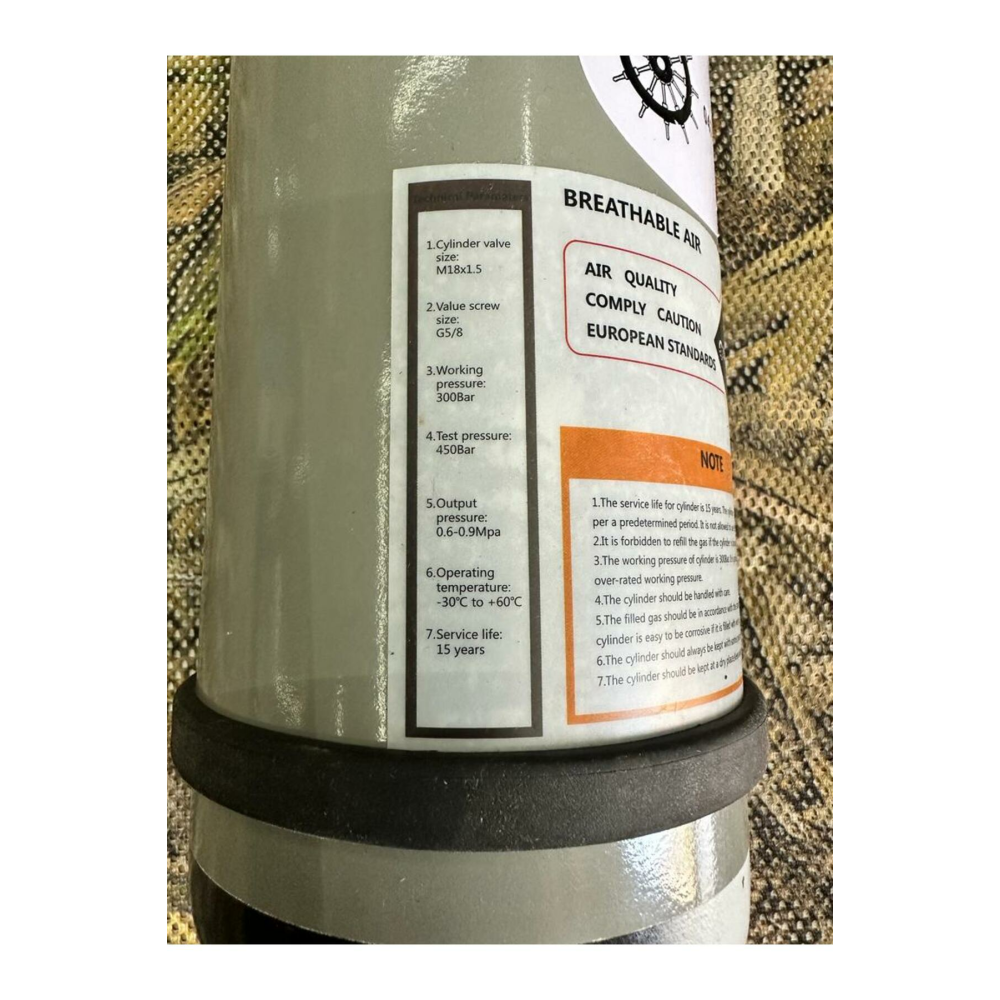 300 Bar 6 Litre Çelik Scuba Tüp