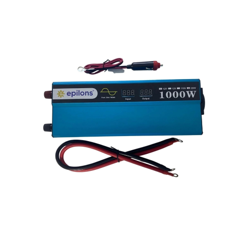 12v 1000w Tam Sinus Inverter (220V ÇEVİRİCİ) - Taşınabilir Güç Kaynağı