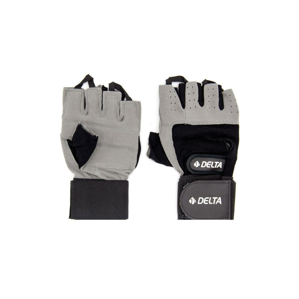 Bilek Bandajlı Gri Ağırlık Body Fitness Eldiveni
