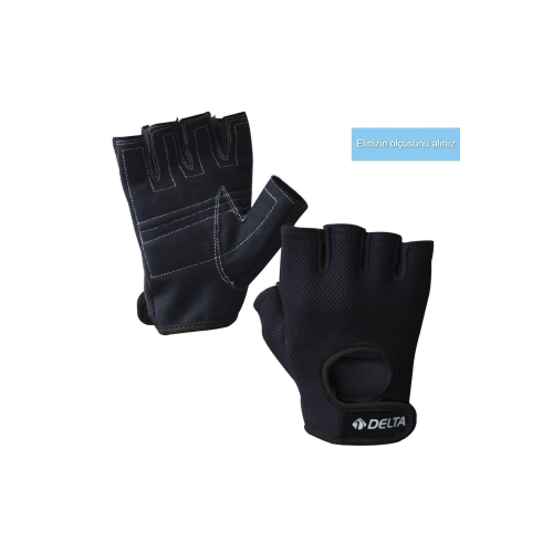 Siyah Ağırlık Body Dambıl Halter Fitness Eldiveni Bilek Cırtlı Bisiklete Uygun Force Extra