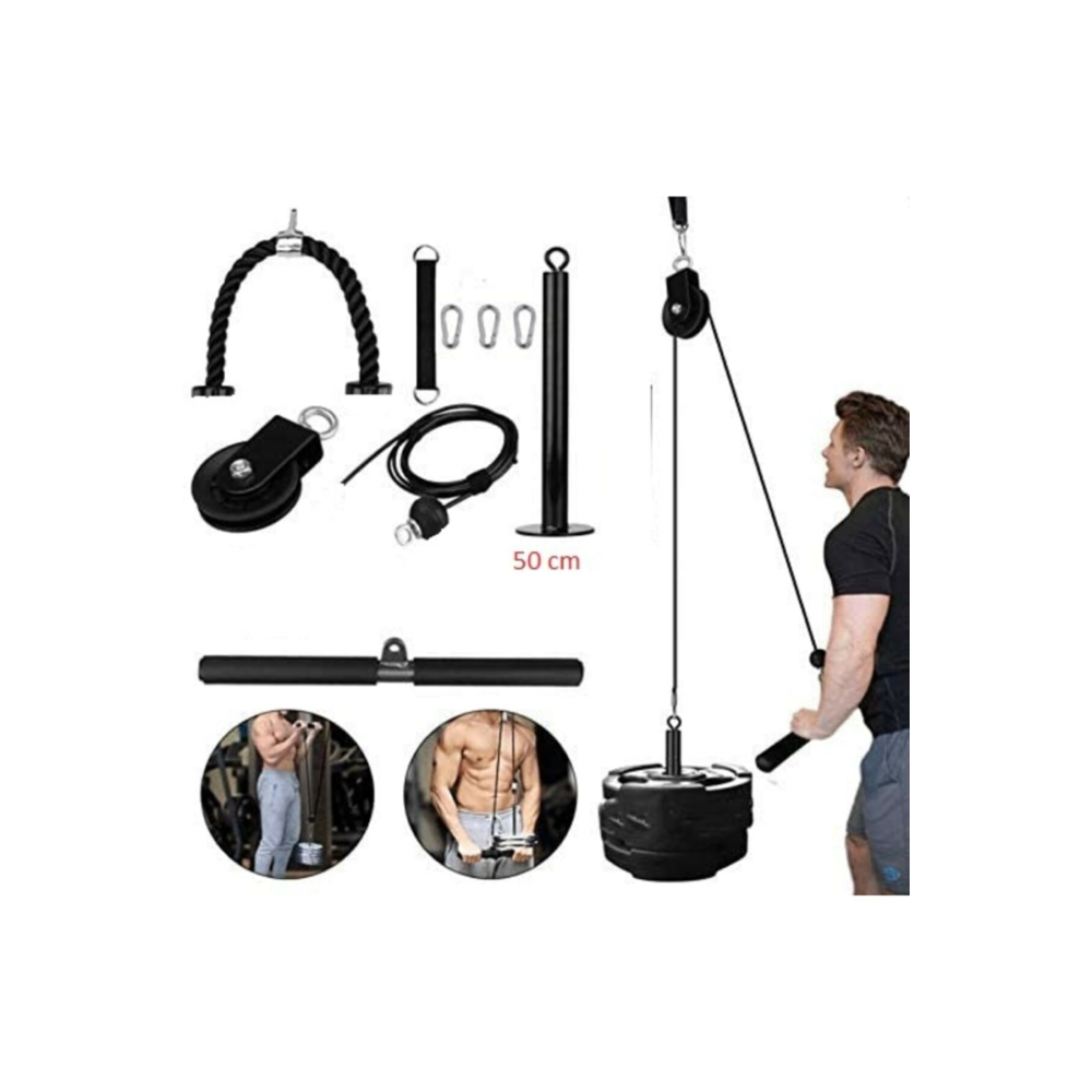 Makara Fitness Seti Lat Pulldown Triceps Biceps Sırt Çekiş Çalışma Istasyonu