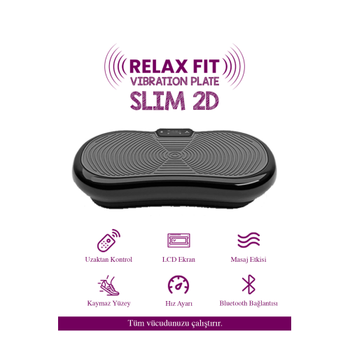 Slim 2d Vibration Plate Titreşimli Spor Egzersiz Fitness Aleti Cihazı