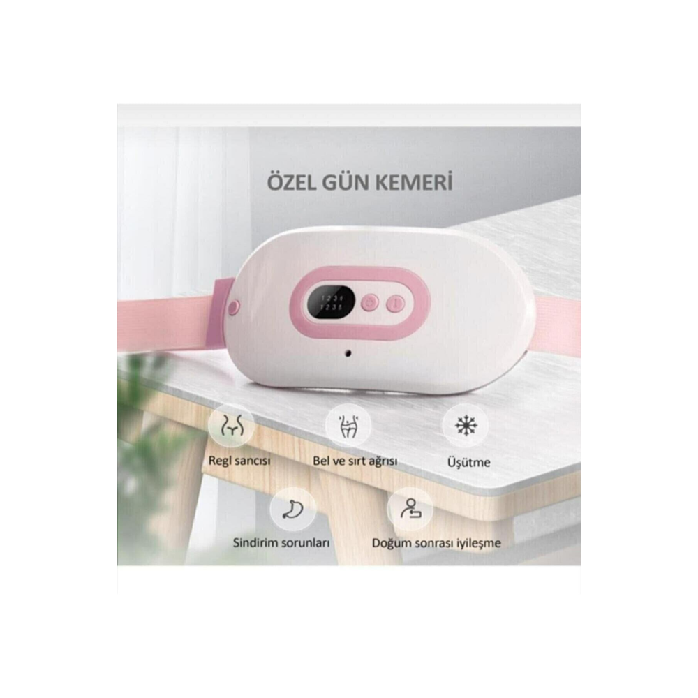 Özel Gün Kemeri - Regl Ağrıları Için Titreşimli Isı Veren Kemer