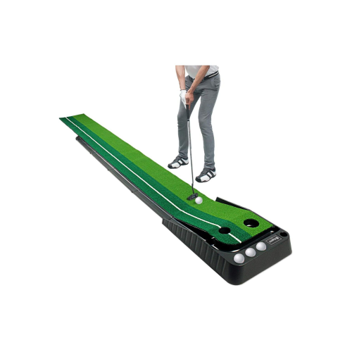 Golf Vuruş Antrenörü 3 Top , Top Kalınlaştırma Geri Dönüş Raylı, Otomatik Fonksiyonlu ,Çim Golf Matı