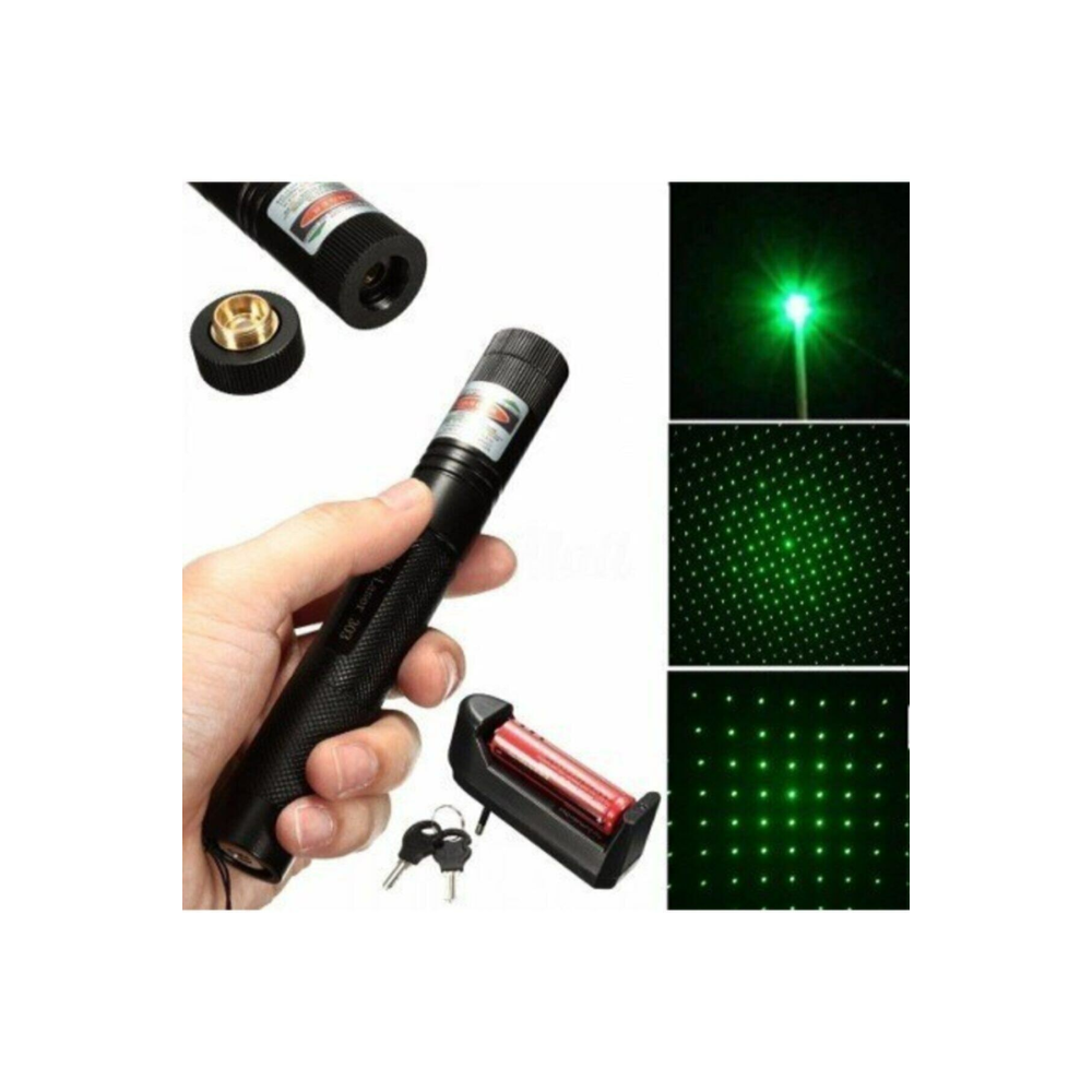 Zeycan Teknoloji Turbo X Yeşil Şarjlı Lazer 1000 Mw Pil Anahtar