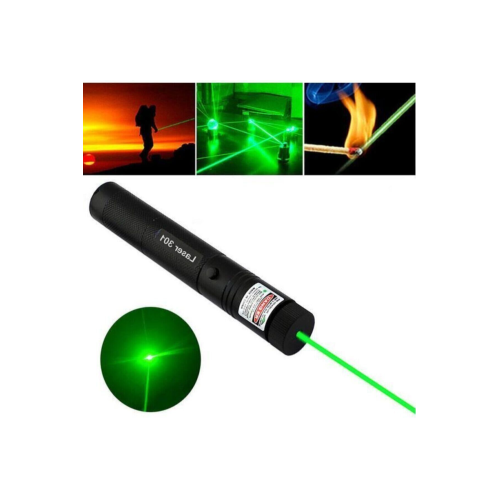 Green Laser Pointer Şarjlı Güçlü Yeşil Lazer Metal Kasa