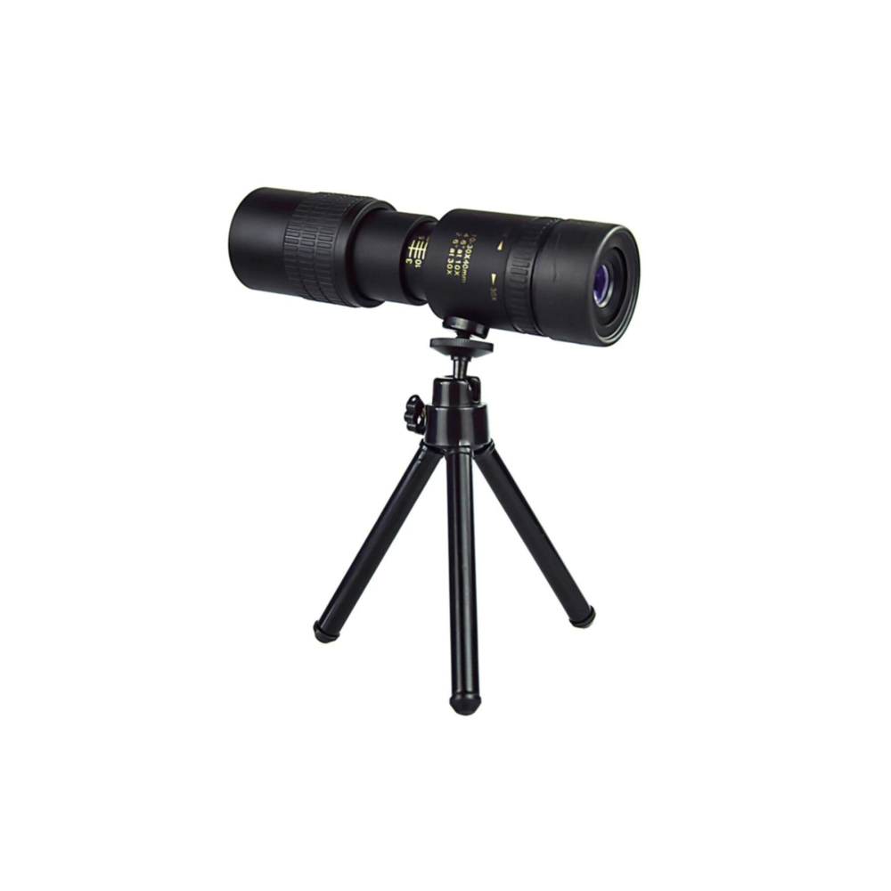 10-300x40 Zoom Monoküler Teleskop Dürbün Telefon Tutuculu