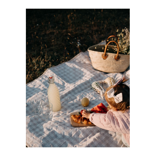 Piknik Matı - Bej Pötikare