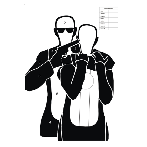 SiM Taktik Atış Hedef Kağıdı 104S (10 Adet)