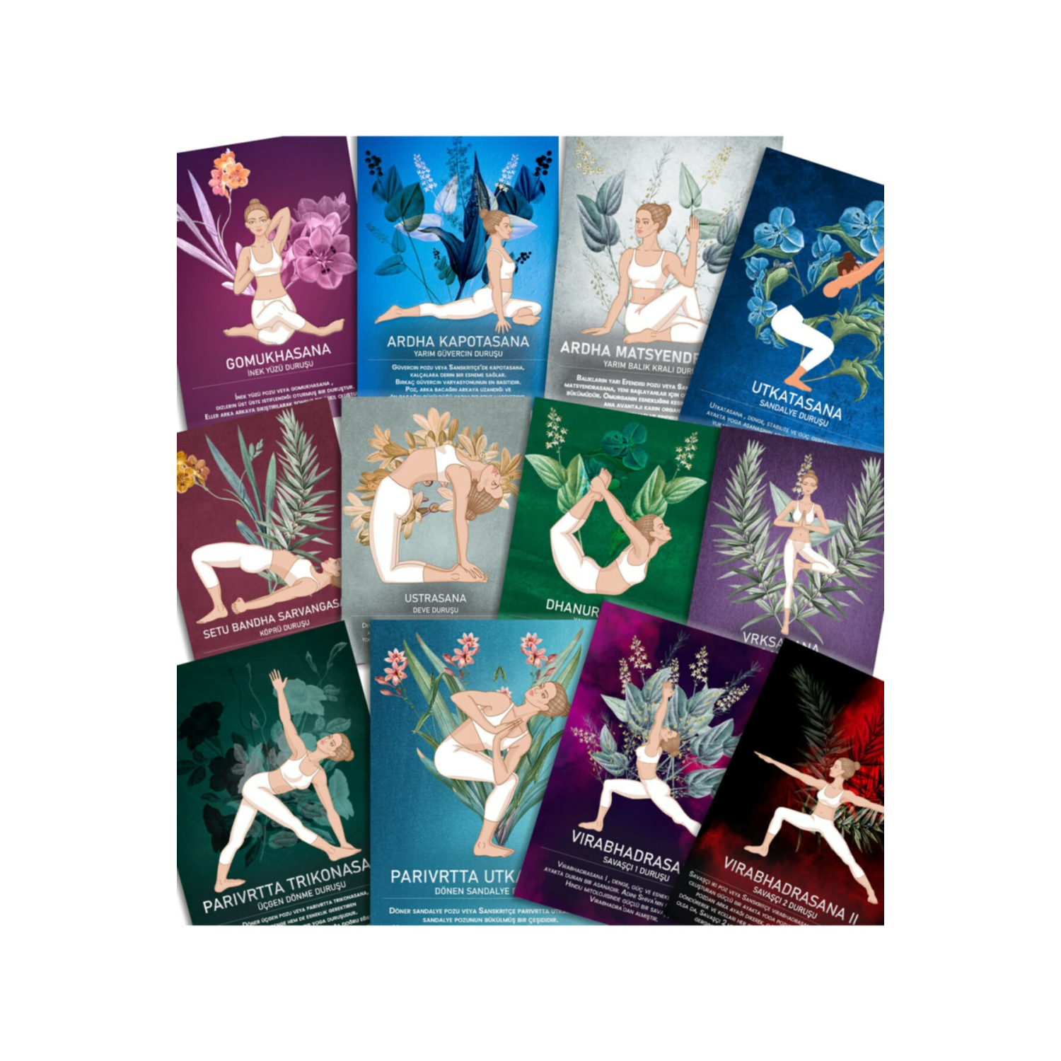 80 Yoga Kartları Destesi