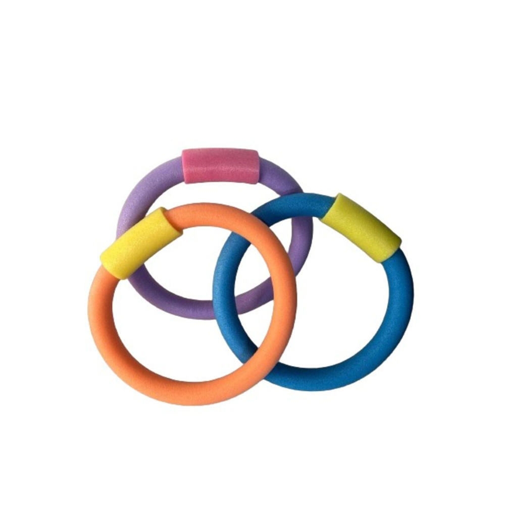 3 Adet Kilitli Kelepçeli Deniz Ve Havuz Makarnası, 3 Adet Makarna 3 Adet Kilit