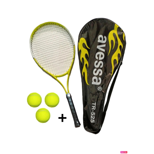Tr-525 25 Inç Yetişkin Kort Tenis Raketi Seti 216 Gr + Taşıma Çantası + 3 Adet Tenis Topu