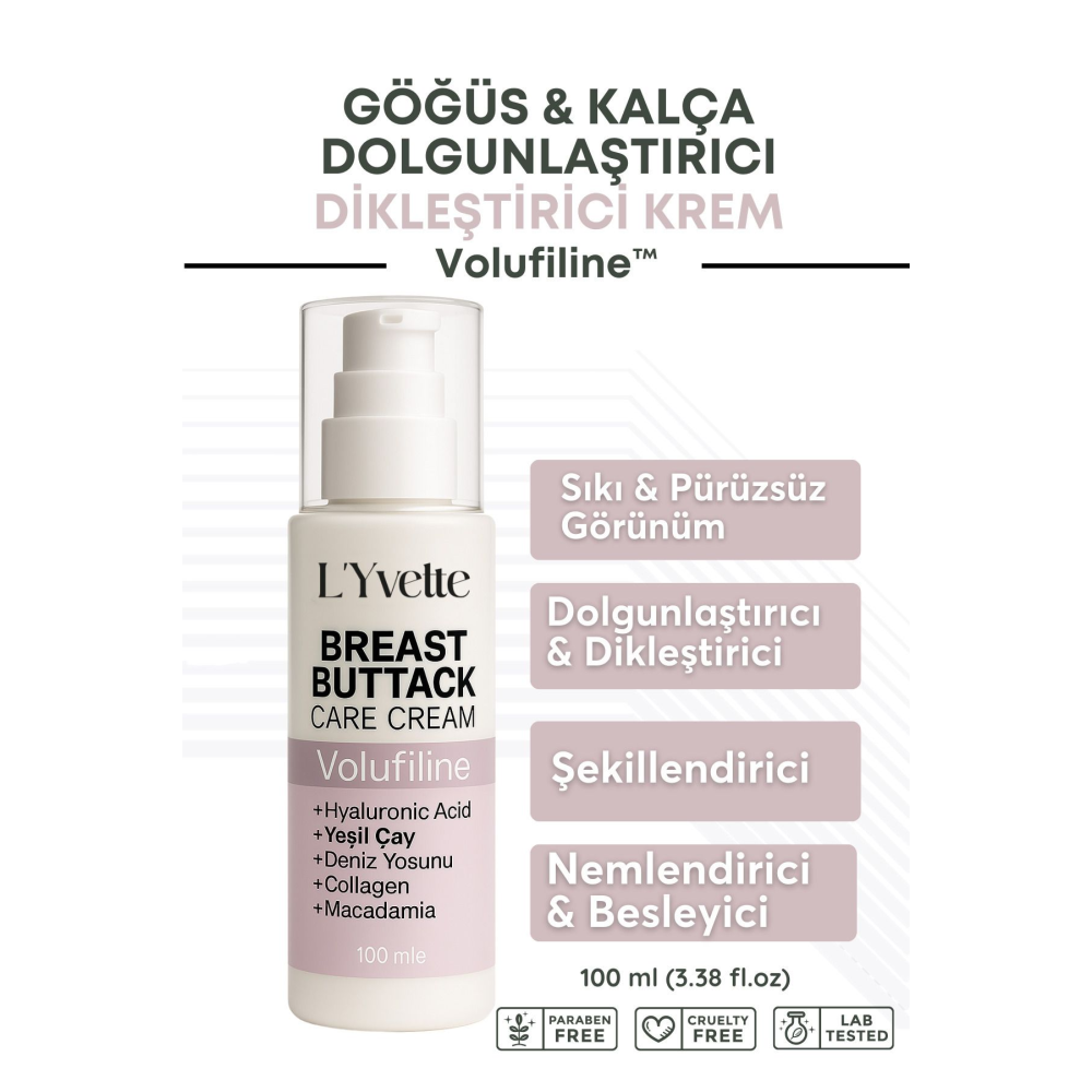Volufiline Içeren Göğüs Ve Kalça Dolgunlaştırıcı & Dikleştirici Şekil Verici Krem