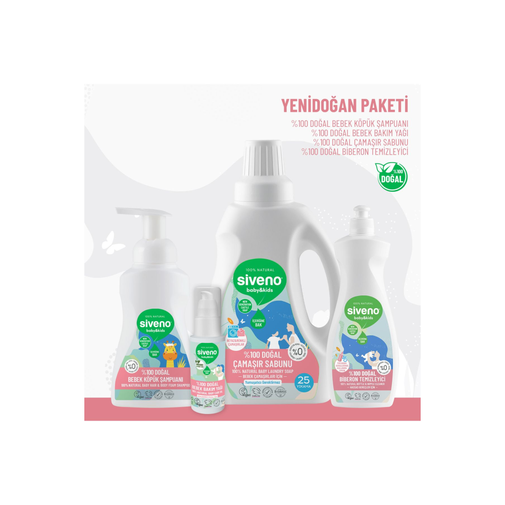 %100 Doğal Yenidoğan Seti
