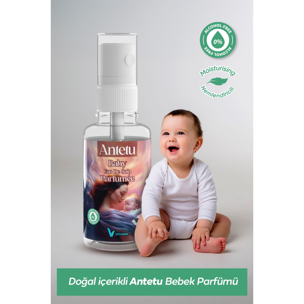 ANTETU Baby Eau De Soin Baby Parfumee 60 Ml-bebeklere Özel Alkolsüz Parfüm -Koku