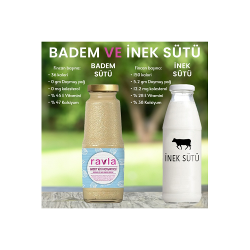 100% Badem Sütü Konsantresi / Vegan Ve Vejeteryan Beslenme -270gr