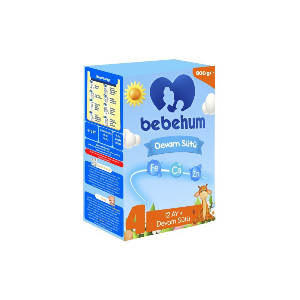 Bebehum 4 Devam Sütü 800 Gr 12+ Ay