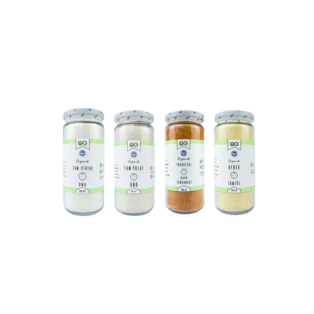 Organik Sertifikalı Bebek Ek Gıda Alerjen Seti 6 Ay