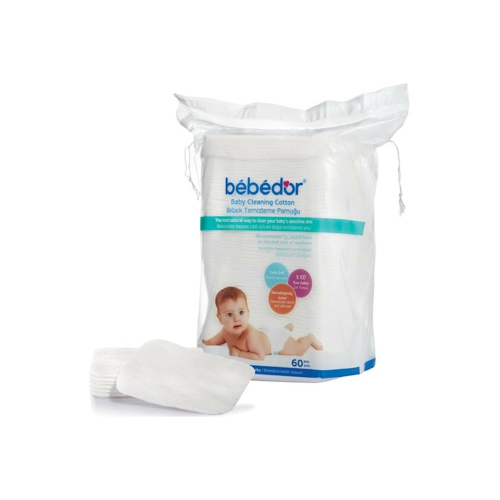 Bebek Temizleme Pamuğu 60 Adet Tekli Pk