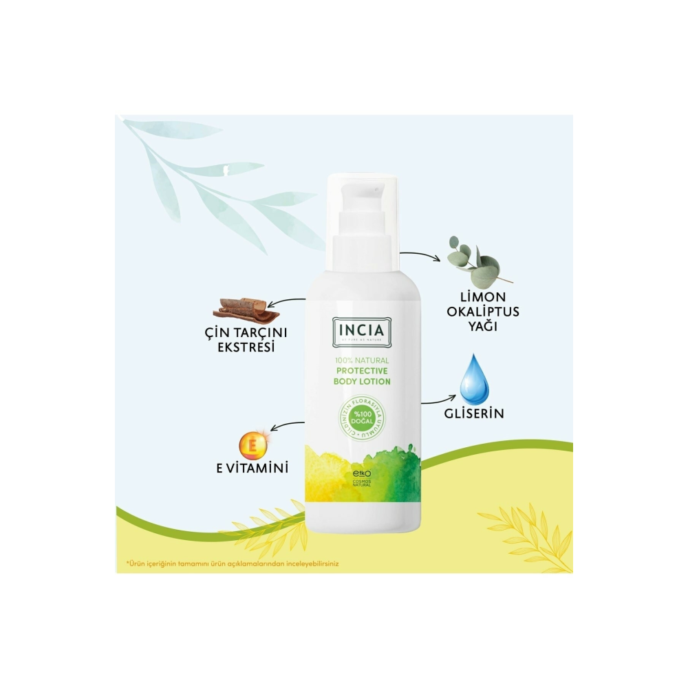 %100 Doğal Koruyucu Vücut Losyonu Sprey Yenidoğan Bebek Çocuk İçin Limon Okaliptus Vegan 100 ml