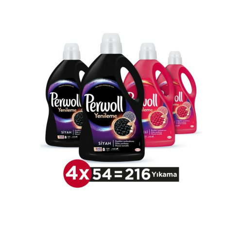 Hassas Bakım Sıvı Çamaşır Deterjanı 4 X 2.97 (216 Yıkama) 2 Siyah + 2 Renkli Yenileme