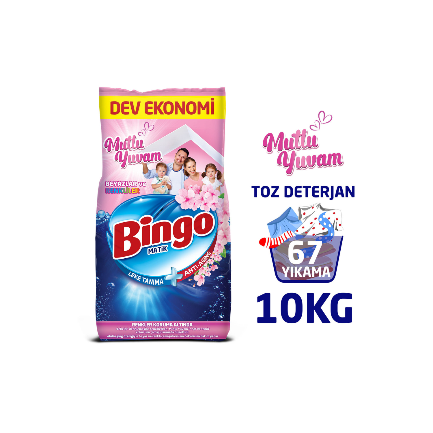 Matik Konsantre Toz Deterjan Mutlu Yuvam 10 Kg