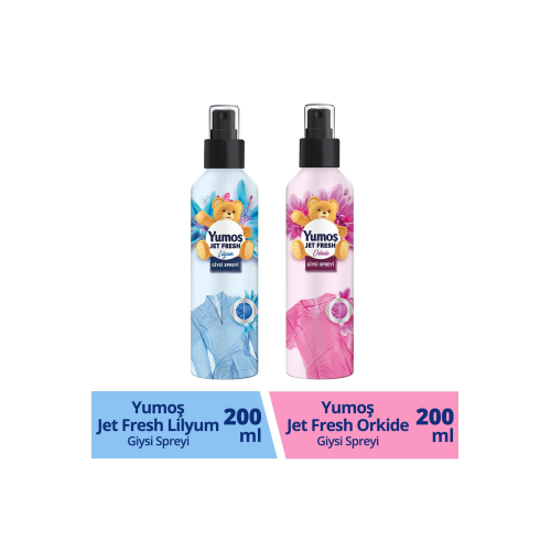 Jet Fresh Giysi Spreyi Lilyum 200 ml 1 Adet Jet Fresh Giysi Spreyi Orkide 200 ml 1 Adet