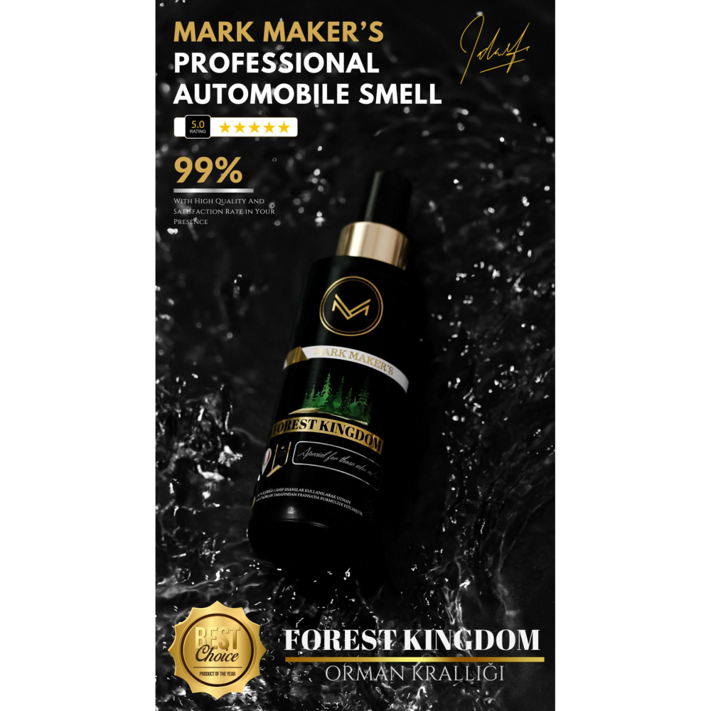 Forest Kıngdom (ORMAN KRALLIĞI) Profesyonel Otomobiv Araba Kokusu