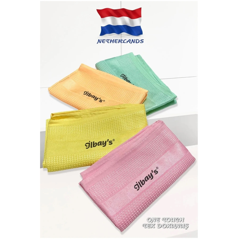 4'lBaskılı 40x60 Cm Fabrika Satış Mağazası Orijinal Mikrofiber Temizlik Bezi