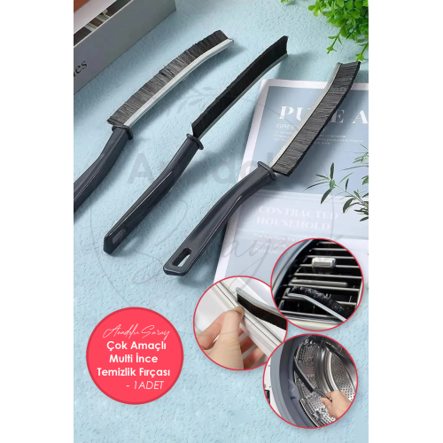 Çok Amaçlı Multi İnce Temizlik Fırçası Derz Arası Banyo Mutfak Lavabo Detay Temizleme Fırçası 1 ADET