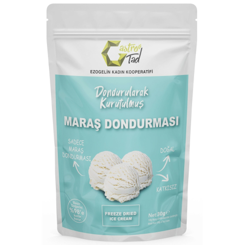 30 gr Freeze Dry Dondurma ( Dondurularak Kurutulmuş Çıtır Sade Dondurma )