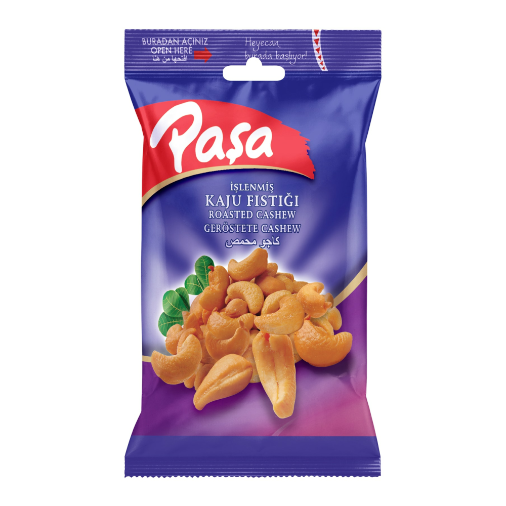 Paşa Kaju Fıstığı 70 gr X 6 Adet (NATUREL 1. KALİTE)