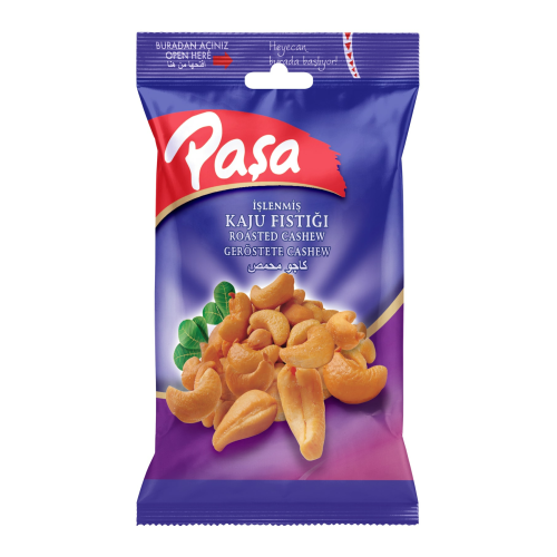 Paşa Kaju Fıstığı 70 gr X 6 Adet (NATUREL 1. KALİTE)